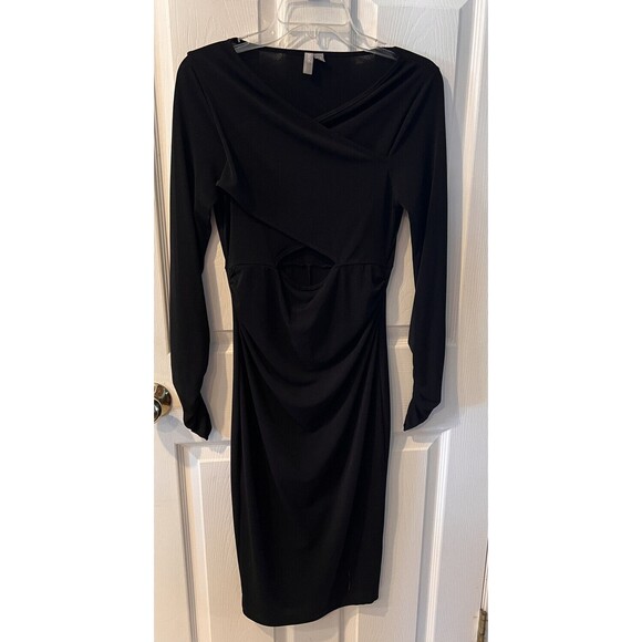 ASOS Dress Womens sz 8 Cut Out Middle Bodycon Ruched Sexy Whimsigoth Stretch Y2k - Picture 8 of 8